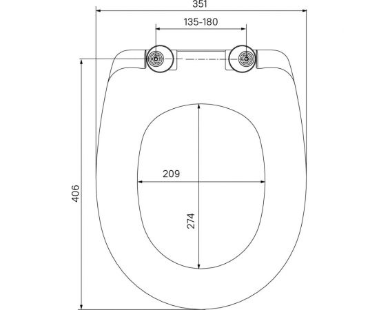 Сиденье для унитаза IDDIS soft close дюропласт ID 126 Dp Sc – изображение 2