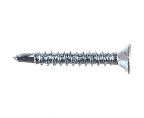 Саморез ZAMETAL 3,5х25 со сверлом и потайной головкой, DIN 7504Р, оц., 1000 шт ZA082204 – изображение 3