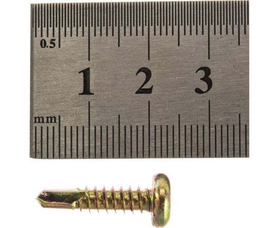 Самонарезающий винт со сверлом Grabber LOX 4,8х19 мм желтый цинк 400 шт. + бита 25мм FP101875LYZ-400DIY-LOX – изображение 3