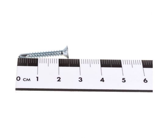 Саморез ZAMETAL 3,5х25 со сверлом и потайной головкой, DIN 7504Р, оц., 1000 шт ZA082204 – изображение 4