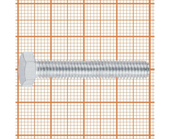 Болт с шестигранной головой FastenPro DIN 933 10.9 M6x40 8 шт., FP-подвес 14-0020572 – изображение 4
