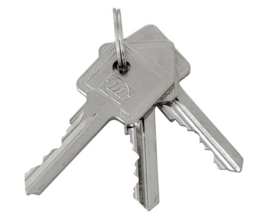 Цилиндр DOORLOCK DL Standard 30x30 мм PN матовый никель 3 ключа 72030 – изображение 4