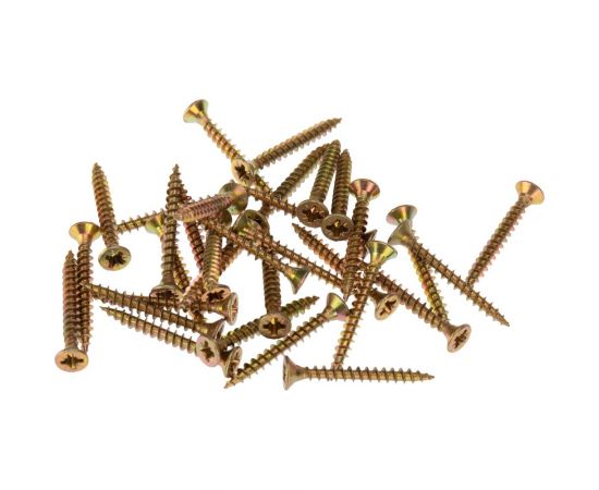 Универсальный саморез KRANZ 3,5x30, желтый цинк, 200 шт. KR-01-3311-004 – изображение 5