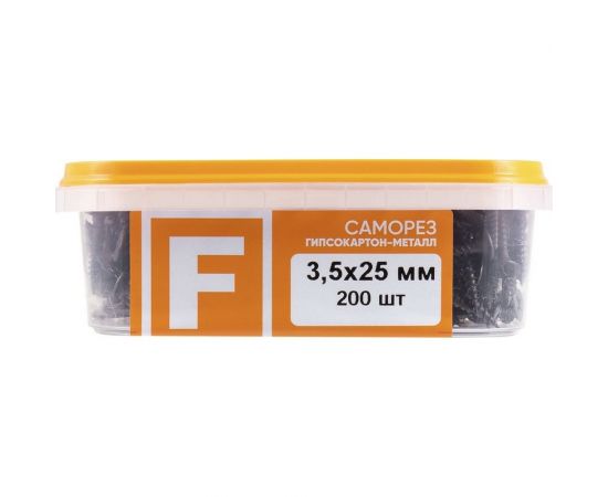 Усиленный саморез FastenPro ШСГМ 3,5x25 200 шт., FP-б.пл.конт. 280 мл 14-0020607 – изображение 5