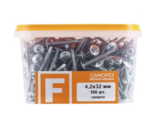 Усиленный саморез FastenPro ШСММ сверло 4,2x32 100 шт., FP-пл.конт 280 мл 14-0020633 – изображение 5