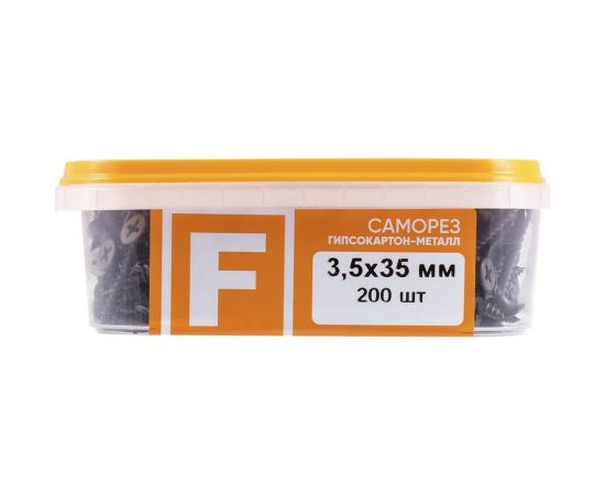 Усиленный саморез FastenPro ШСГМ 3,5x35 200 шт., FP-б.пл.конт. 280 мл 14-0020608 – изображение 5
