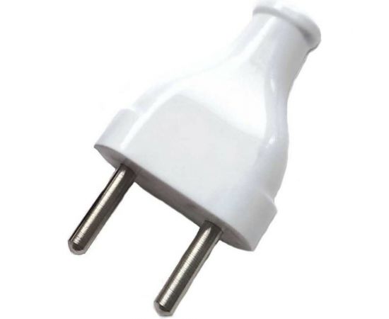 Прямая плоская вилка NE-AD 2,5А, Белый, A4111-02 