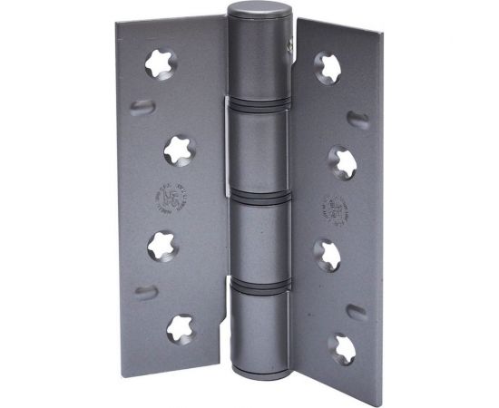 Барная пружинная петля одинарного действия ALDEGHI LUIGI SPA 101х80х30/17 мм, цвет: матовый хром, к-т: 2 шт + монтажный набор 88CS403 