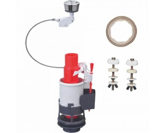 Сливной механизм Wirquin MW2 для бачка унитаза, двухрежимный, тросиковый 10717562 