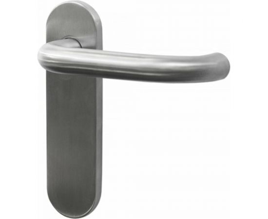 Гарнитур DOORLOCK DL 038KP/F UG U-form Rt нерж. сталь, на короткой накладке без отверстия, шпиндель 8мм 73310 