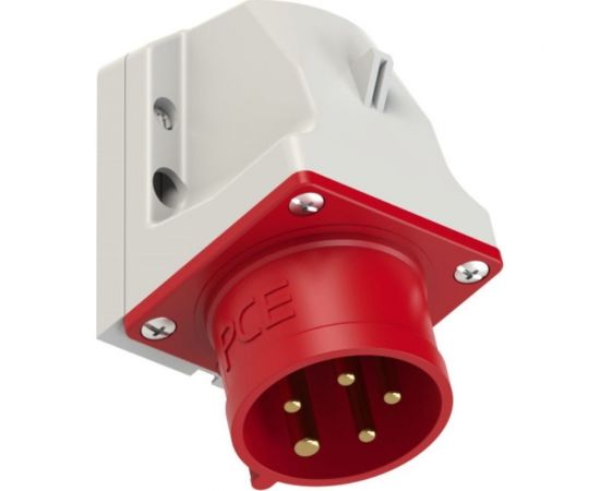 Настенная вилка PCE 16А 400V 3P+N+E IP44 515-6 