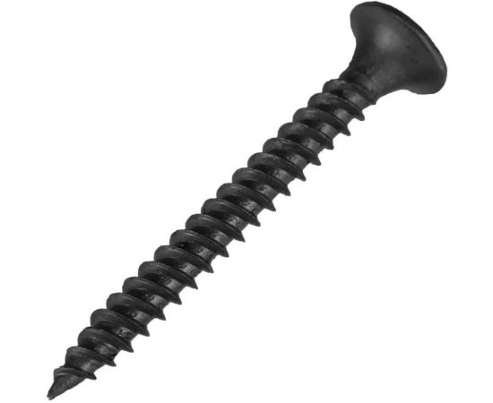 Саморез BOHRER весовой 3,5х41 гипсок металл, частый шаг резьбы, оксид. 1кг SWGM-3,5х41-1 