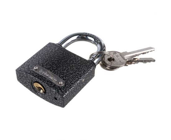 Навесной замок Bohrer ПД-50 дужка сталь 9 мм, 3 ключа корпус чугун 71010501 – изображение 2