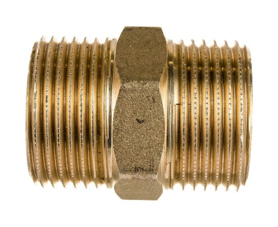 Удлиненный ниппель 1 латунный Uni-Fitt 601G4400 – изображение 2