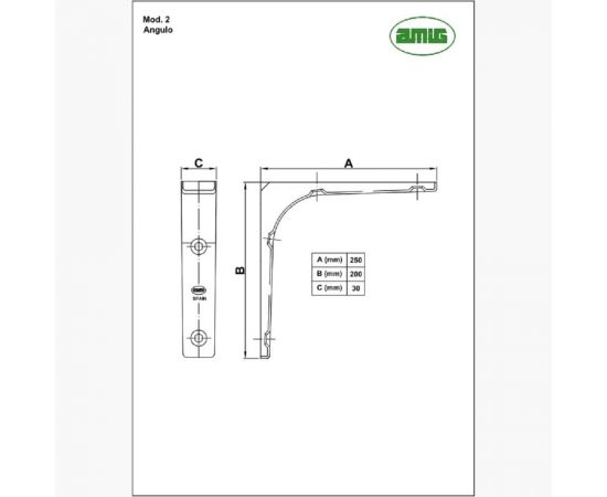 Кронштейн Amig белый 2-250x200 BL – изображение 2