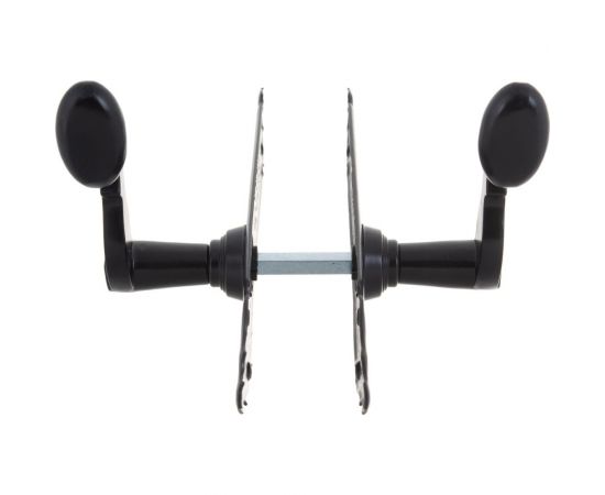 Дверная ручка на планке Amig черная, глухая 100-280х45 – изображение 2