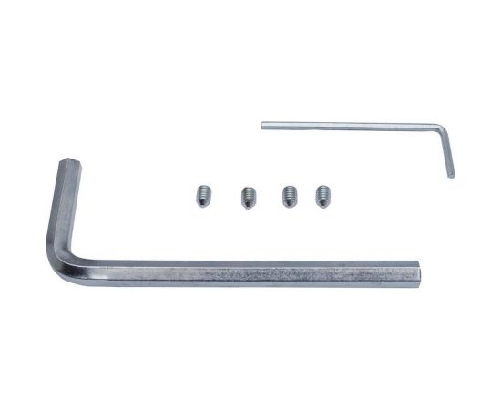 Барная пружинная петля одинарного действия ALDEGHI LUIGI SPA 101х80х30/17 мм, цвет: матовый хром, к-т: 2 шт + монтажный набор 88CS403 – изображение 3