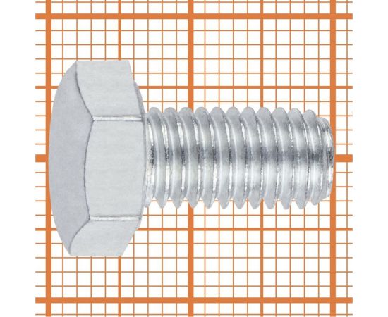 Болт с шестигранной головой FastenPro DIN 933 10.9 M10x20 6 шт., FP-подвес 14-0020581 – изображение 4
