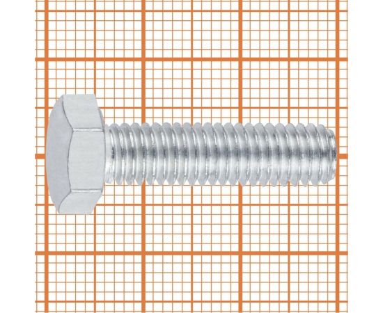 Болт с шестигранной головой FastenPro DIN 933 10.9 M8x30 8 шт., FP-подвес 14-0020574 – изображение 4