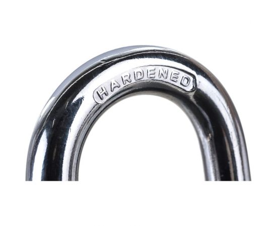 Навесной замок Bohrer ПД-50 дужка сталь 9 мм, 3 ключа корпус чугун 71010501 – изображение 4