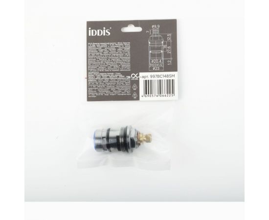 Дивертор для смесителя IDDIS латунь, керамика 48 мм, поворотный 997BC148SM – изображение 5