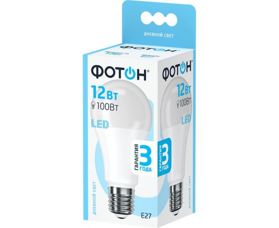 Светодиодная лампа ФОТОН LED A60 12W E27 4000K 22827 – изображение 5