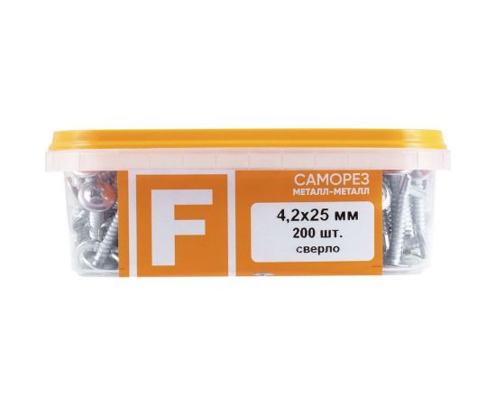 Усиленный саморез FastenPro ШСММ сверло 4,2x25 200 шт., FP-пл.конт 280 мл 14-0020632 – изображение 5