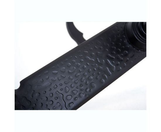 Дверная ручка на планке Amig черная, глухая 100-280х45 – изображение 5