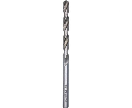 Сверло по металлу 5.5 мм спиральное GRAFF 725593 
