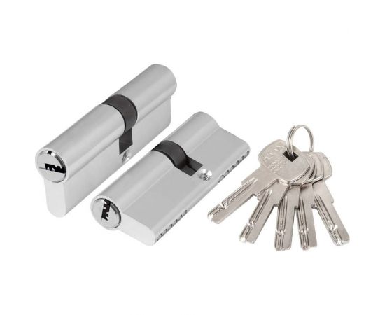 Цилиндровый механизм Ajax AZ200/90 mm (40+10+40), CP хром, 5 кл. 43869 