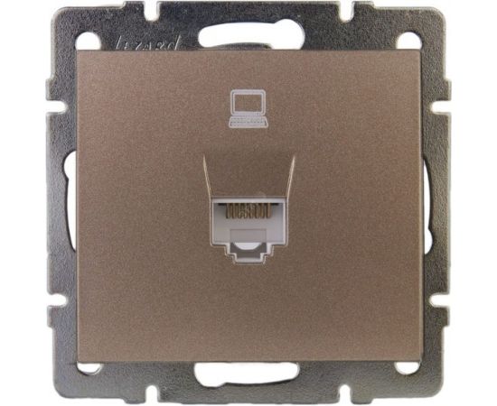 Компьютерная розетка Lezard RAIN цветная бронза, матовый 703-3188-139 