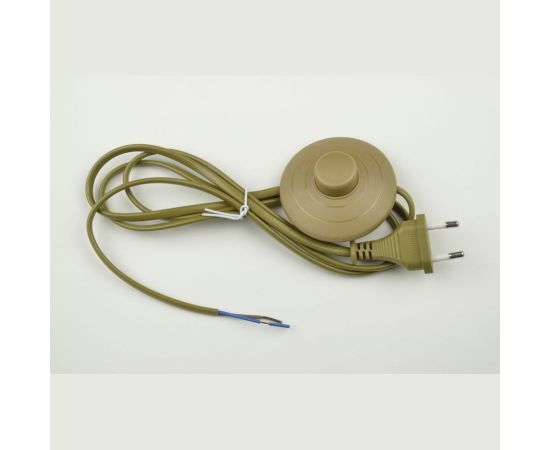 Сетевой шнур с вилкой и выключателем Uniel 02A-170 BROWN UCX-C20 UL-00004436 