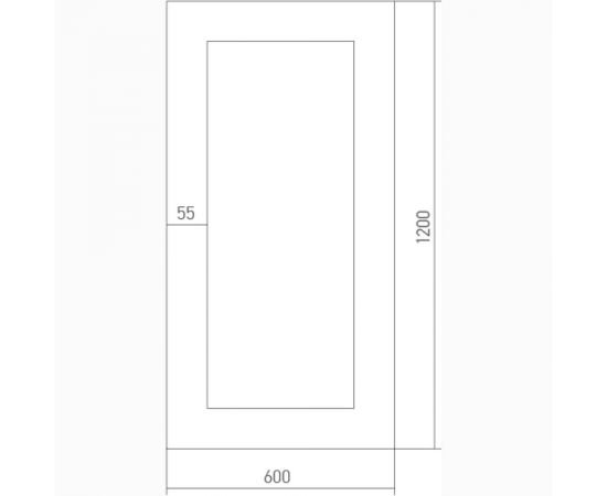 Зеркало Mixline Дуб 600x1200 525438 – изображение 2