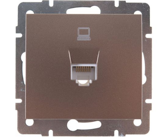 Компьютерная розетка Lezard RAIN цветная бронза, матовый 703-3188-139 – изображение 2