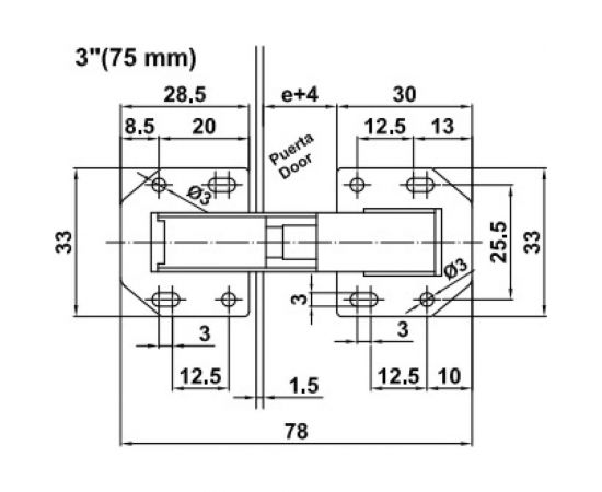 Автоматическая накладная петля с шурупами Amig никель 15-75 – изображение 2