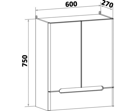 Навесной шкаф Runo Парма 60 00-00001042 – изображение 3