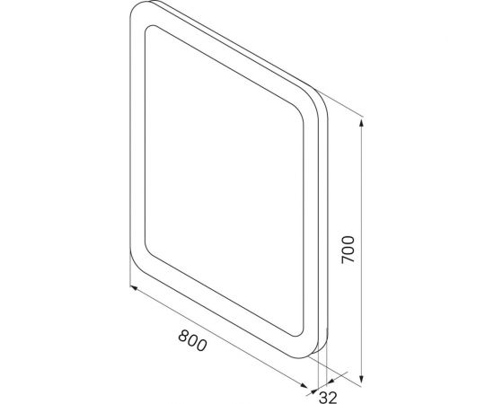 Зеркало IDDIS Edifice 80 см ЗЛП107 – изображение 4