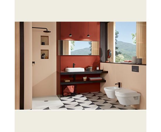 Подвесной унитаз Villeroy & Boch Architectura шгв 370x530x330 CeramicPlus цвет-альп.бел. 5684HRR1 – изображение 4