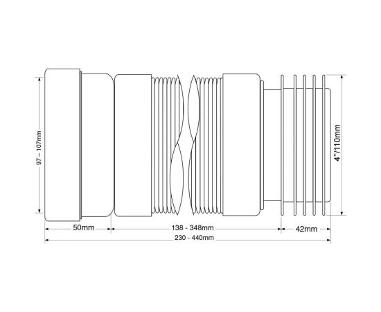 Гофра для унитаза McAlpine MRWC-F23R – изображение 4