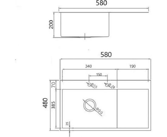 Кухонная мойка GERHANS K35848B-L – изображение 8