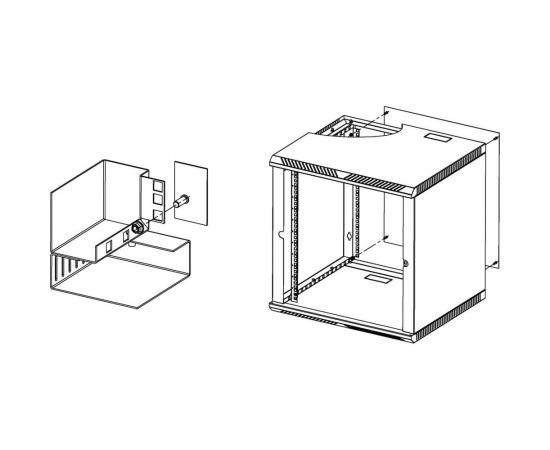 Задняя стенка к шкафу ЦМО в комплекте, с крепежом А-ШРН-15 