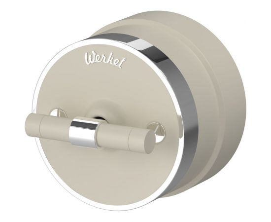 Одноклавишный переключатель WERKEL W5812055/ Vintage (слоновая кость матовый/хром) a055917 