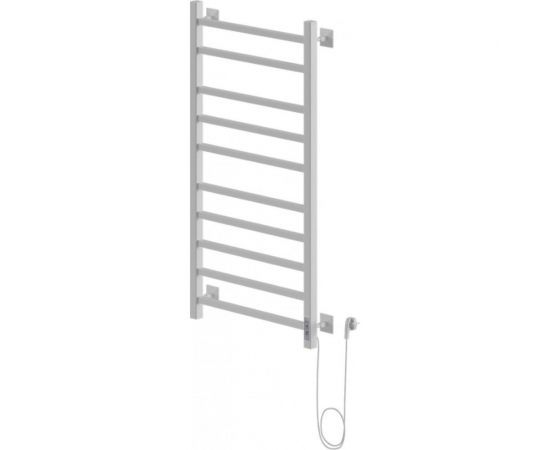 Электрический полотенцесушитель Zox ТРИУМФ ЛЦ 100х50, 10 перекладин, белый, правый, терморегулятор, 555 Вт 547278 