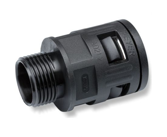 Муфта для гофрированных труб Weyer WQG-P13.5B/AD21.2 коннектор прямой, нар. PG13.5 WE0207900 