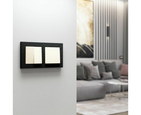 Рамка на 2 поста WERKEL Hammer черный W0022408 a052517 – изображение 12