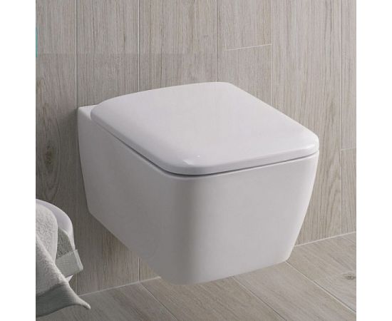 Подвесной унитаз GEBERIT iCon Square Rimfree безободковый, 6л, глубина 540 мм 201950000 00068185 – изображение 2