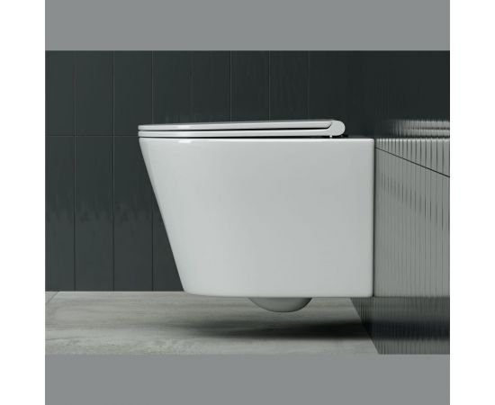 Подвесной унитаз Ceramica Nova Rimless CN3011 – изображение 2