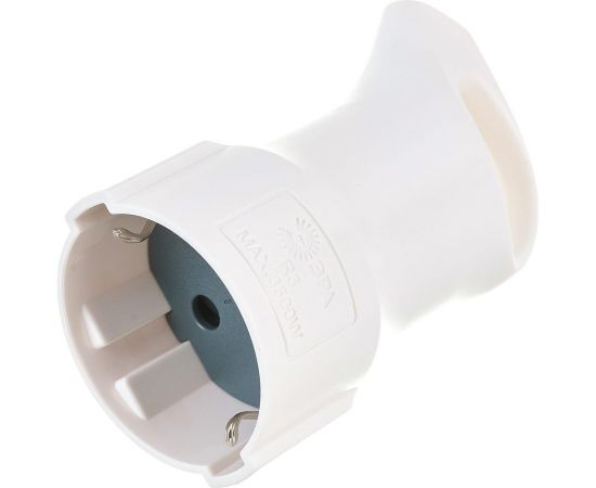 Кабельная розетка ЭРА R3 c/з 16A с кольцом непрямой ввод белая Б0019187 – изображение 2