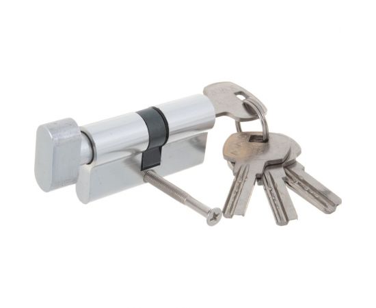 Цилиндровый механизм с вертушкой AJAX AX202/60 mm 25+10+25 CP хром 5 кл. 39867 – изображение 2