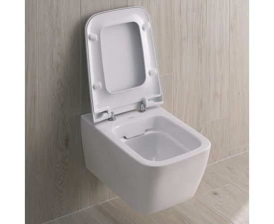 Подвесной унитаз GEBERIT iCon Square Rimfree безободковый, 6л, глубина 540 мм 201950000 00068185 – изображение 3